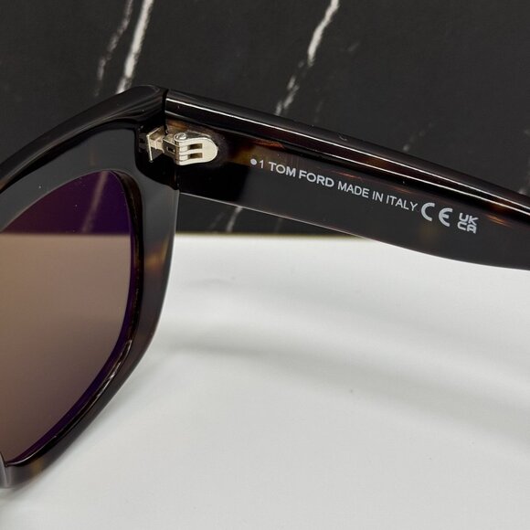 NEW TOM FORD ATHENA TF1190 52H POLARIZED HAVANA WOMEN SUNGLASSES FT1190 52H main image 4